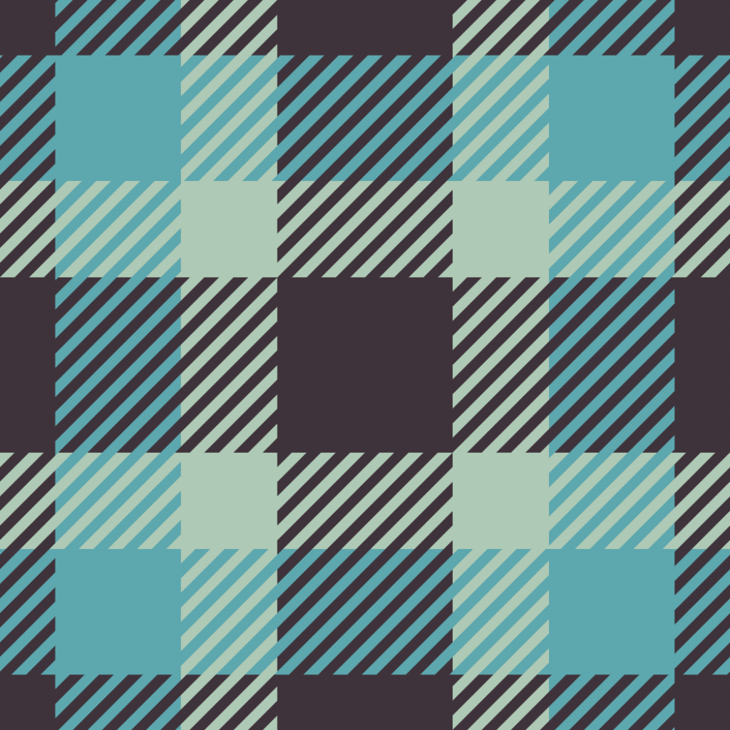 What this pattern looks like on a mockup lucky table cloth scaled down 
