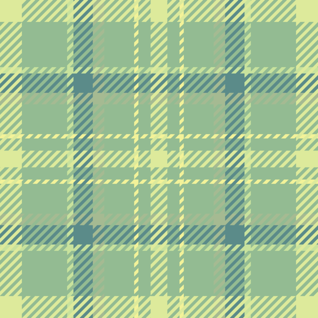 What this pattern looks like on a mockup lucky table cloth scaled down 