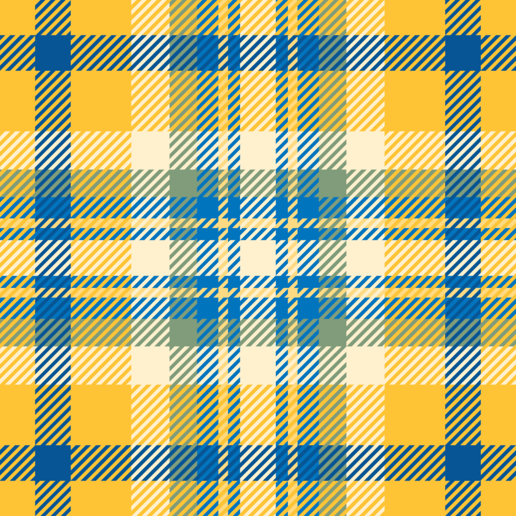 What this pattern looks like on a mockup lucky table cloth scaled down 