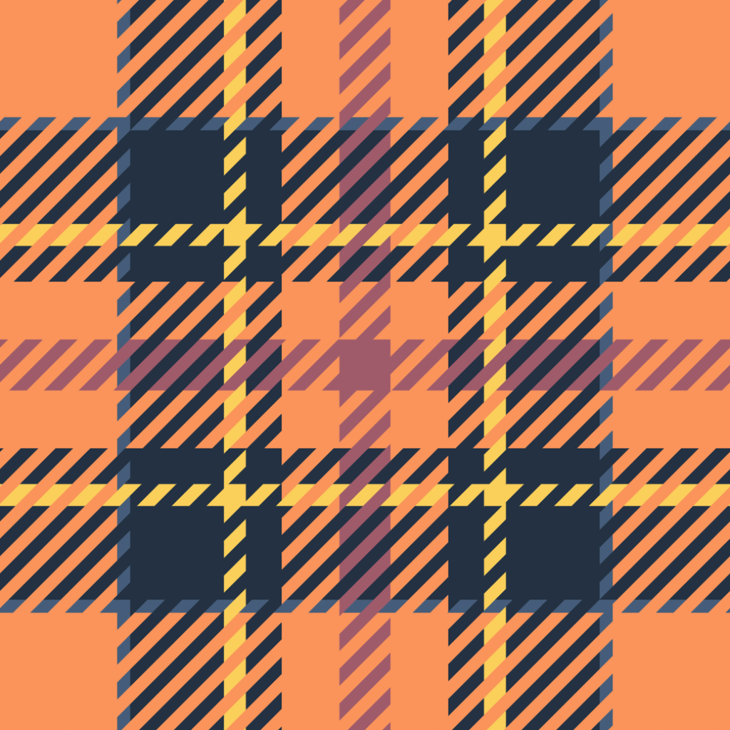 What this pattern looks like on a mockup lucky table cloth scaled down 