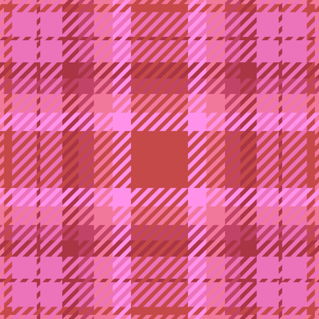 What this pattern looks like on a mockup lucky table cloth scaled down 
